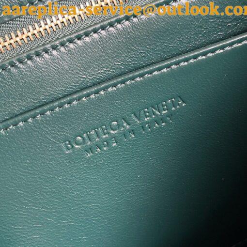 Replica Bottega Veneta Andiamo Small East/West Bag in Green Intrecciato Lambskin 3