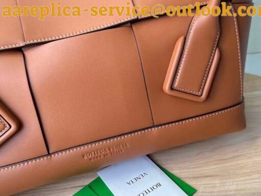 Replica Bottega Veneta Arco Medium Bag In Caramel Intrecciato Calfskin 5