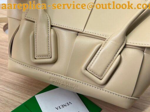 Replica Bottega Veneta Arco Mini Bag In Beige Intrecciato Calfskin 4