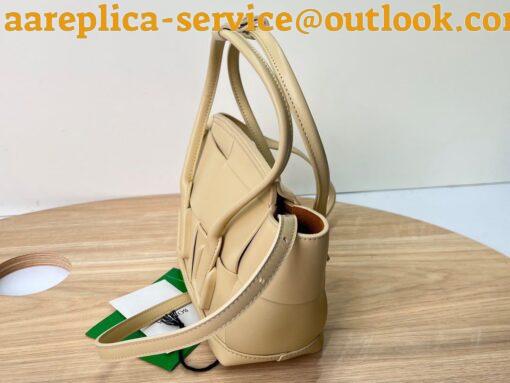 Replica Bottega Veneta Arco Mini Bag In Beige Intrecciato Calfskin 5