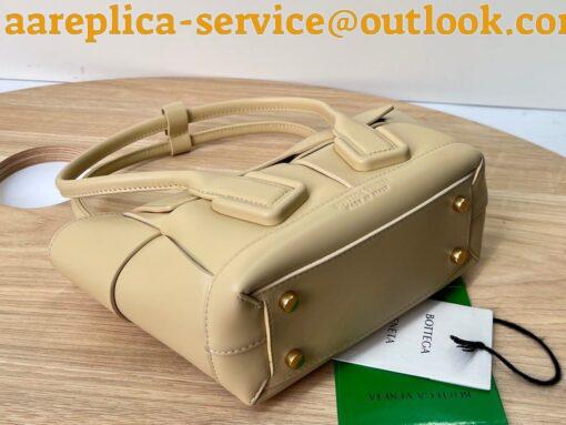 Replica Bottega Veneta Arco Mini Bag In Beige Intrecciato Calfskin 9