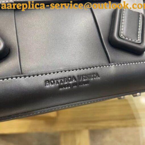 Replica Bottega Veneta Arco Small Bag In Black Intrecciato Calfskin 10