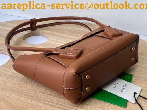 Replica Bottega Veneta Arco Small Bag In Caramel Intrecciato Calfskin 4