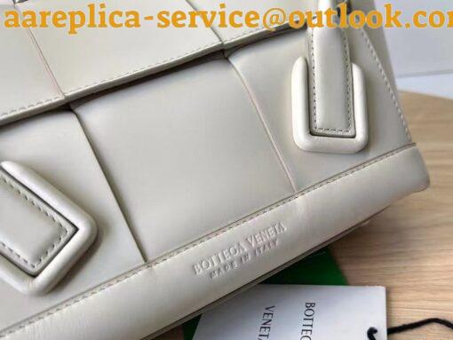 Replica Bottega Veneta Arco Small Bag In White Intrecciato Calfskin 12