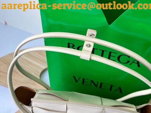 Replica Bottega Veneta Arco Small Bag In White Intrecciato Calfskin 20