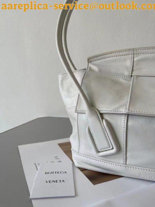 Replica Bottega Veneta Arco Small Bag In White Intrecciato Calfskin 10