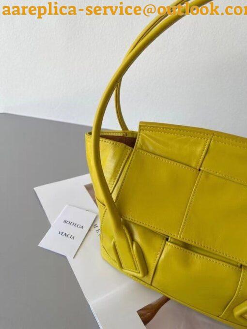 Replica Bottega Veneta Arco Small Bag In Yellow Intrecciato Leather 2