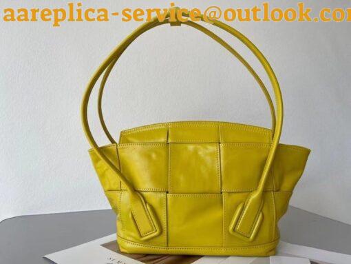 Replica Bottega Veneta Arco Small Bag In Yellow Intrecciato Leather 7