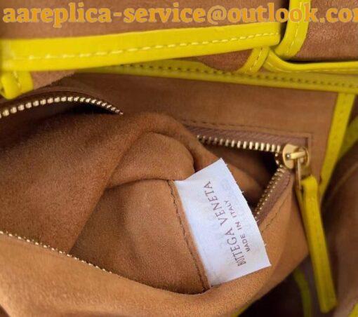 Replica Bottega Veneta Arco Small Bag In Yellow Intrecciato Leather 9