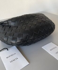 Replica Bottega Veneta BV Jodie Mini Bag In Black Intrecciato Lambskin