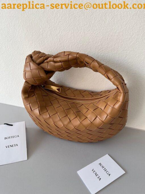 Replica Bottega Veneta BV Jodie Mini Bag In Caramel Intrecciato Lambskin 5