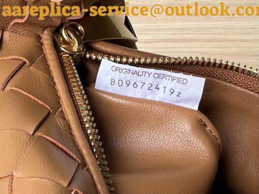 Replica Bottega Veneta BV Jodie Mini Bag In Caramel Intrecciato Lambskin 6