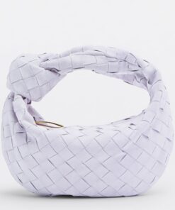 Replica Bottega Veneta BV Jodie Mini Bag In Lilac Intrecciato Suede