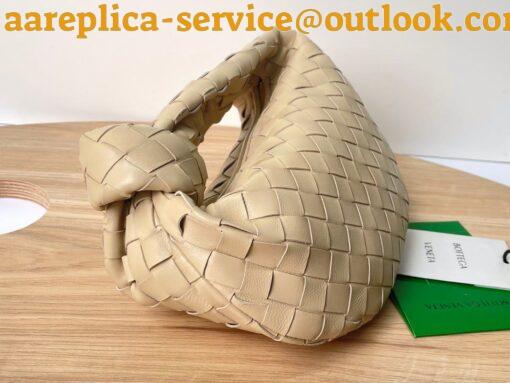 Replica Bottega Veneta BV Jodie Mini Bag In Porridge Intrecciato Lambskin 3