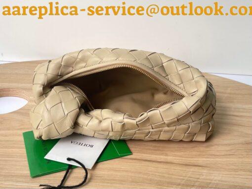 Replica Bottega Veneta BV Jodie Mini Bag In Porridge Intrecciato Lambskin 10