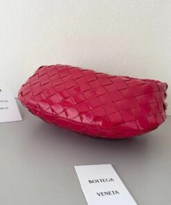 Replica Bottega Veneta BV Jodie Mini Bag In Red Intrecciato Patent Leather 2