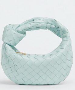 Replica Bottega Veneta BV Jodie Mini Bag In Teal Washed Intrecciato Lambskin