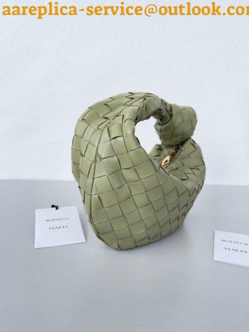 Replica Bottega Veneta BV Jodie Mini Bag In Travertine Intrecciato Lambskin 4