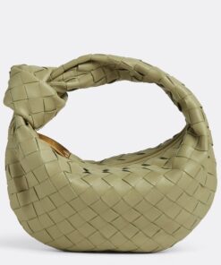 Replica Bottega Veneta BV Jodie Mini Bag In Travertine Intrecciato Lambskin