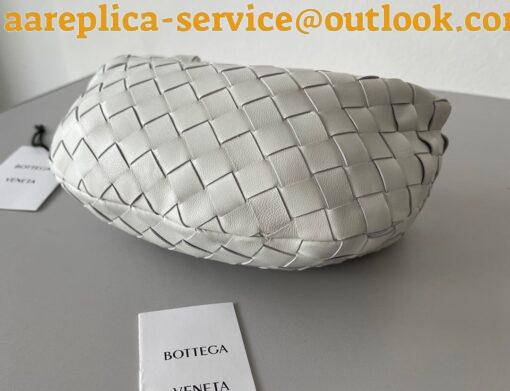 Replica Bottega Veneta BV Jodie Mini Bag In White Intrecciato Lambskin 3