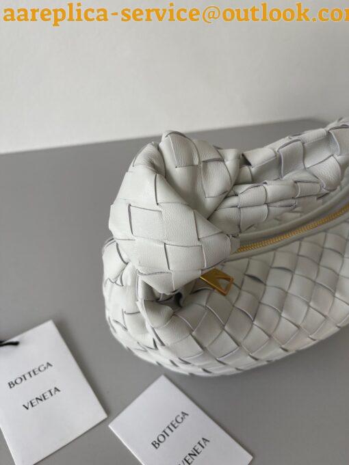 Replica Bottega Veneta BV Jodie Mini Bag In White Intrecciato Lambskin 7