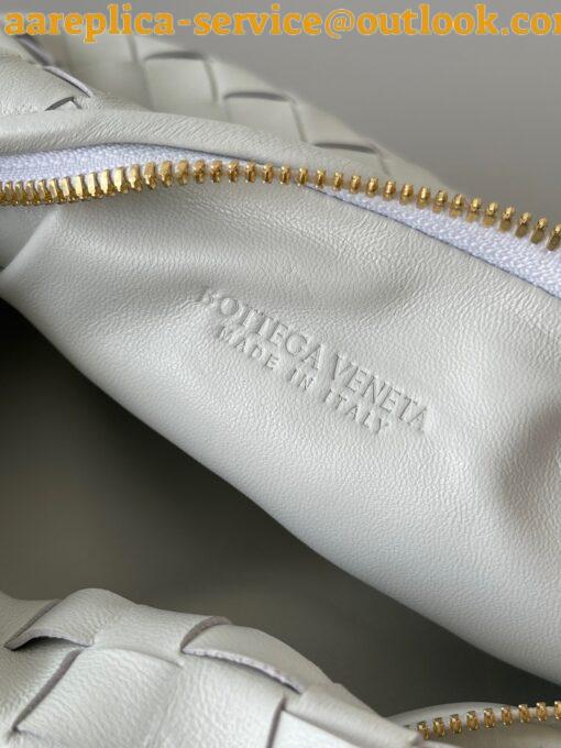 Replica Bottega Veneta BV Jodie Mini Bag In White Intrecciato Lambskin 11