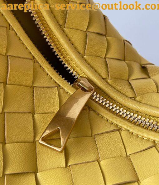 Replica Bottega Veneta BV Jodie Mini Bag In Yellow Intrecciato Lambskin 9