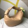 Replica Bottega Veneta BV Jodie Mini Bag In Gold Metallic Intrecciato Leather 21