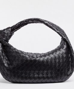 Replica Bottega Veneta BV Jodie Small Bag In Black Intrecciato Lambskin