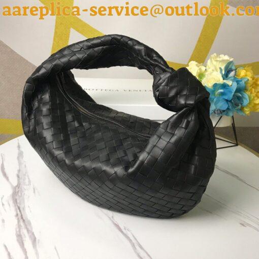 Replica Bottega Veneta BV Jodie Small Bag In Black Intrecciato Lambskin 5