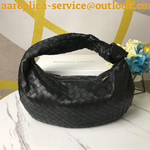 Replica Bottega Veneta BV Jodie Small Bag In Black Intrecciato Lambskin 6