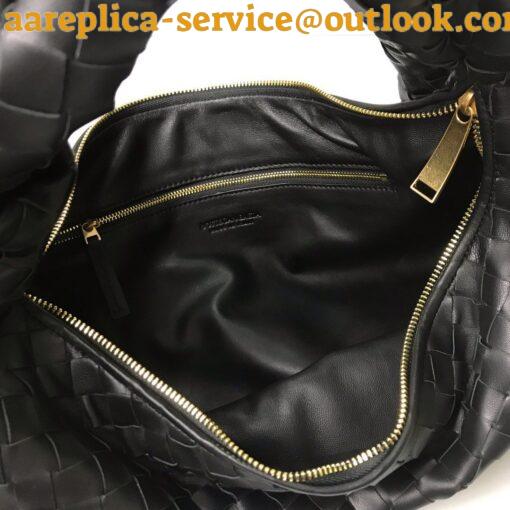 Replica Bottega Veneta BV Jodie Small Bag In Black Intrecciato Lambskin 8