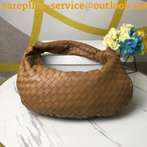 Replica Bottega Veneta BV Jodie Small Bag In Caramel Intrecciato Lambskin 10