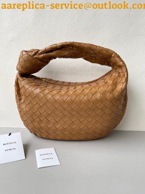 Replica Bottega Veneta BV Jodie Teen Bag In Caramel Intrecciato Lambskin 6