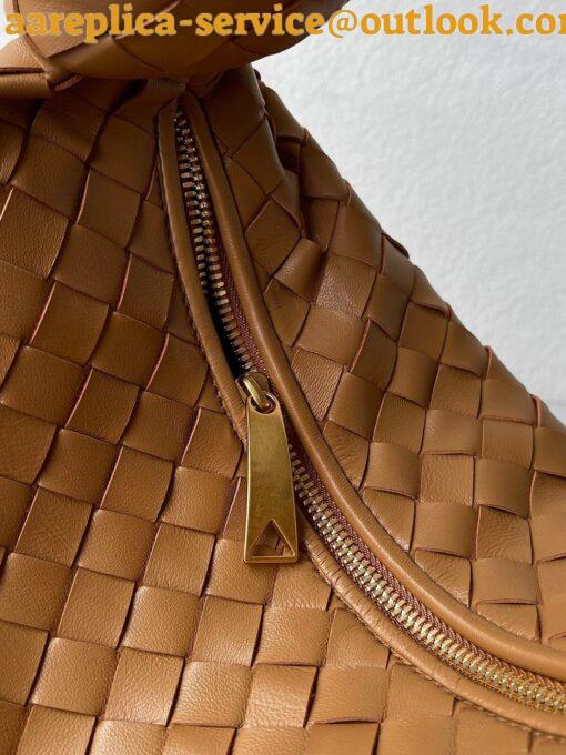 Replica Bottega Veneta BV Jodie Teen Bag In Caramel Intrecciato Lambskin 9