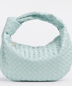 Replica Bottega Veneta BV Jodie Teen Bag In Teal Washed Intrecciato Lambskin