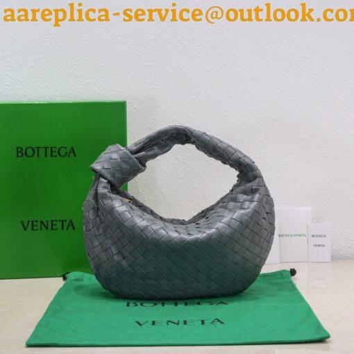 Replica Bottega Veneta BV Jodie Teen Bag In Thunder Intrecciato Lambskin 5