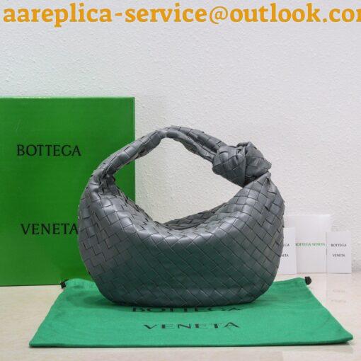 Replica Bottega Veneta BV Jodie Teen Bag In Thunder Intrecciato Lambskin 7