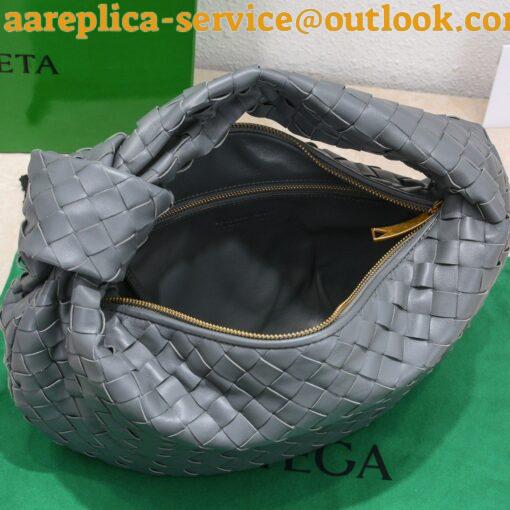 Replica Bottega Veneta BV Jodie Teen Bag In Thunder Intrecciato Lambskin 9