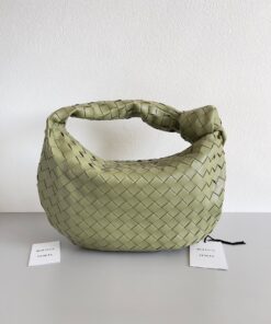 Replica Bottega Veneta BV Jodie Teen Bag In Travertine Intrecciato Lambskin