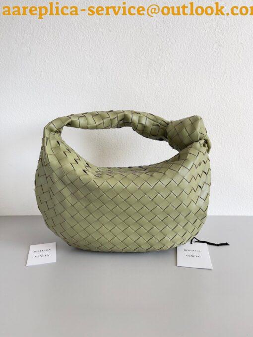 Replica Bottega Veneta BV Jodie Teen Bag In Travertine Intrecciato Lambskin