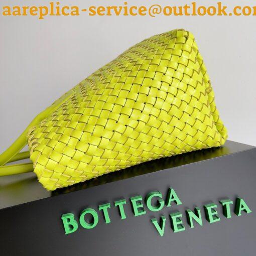 Replica Bottega Veneta Cabat Large Bag In Acid Kiwi Intrecciato Lambskin 4