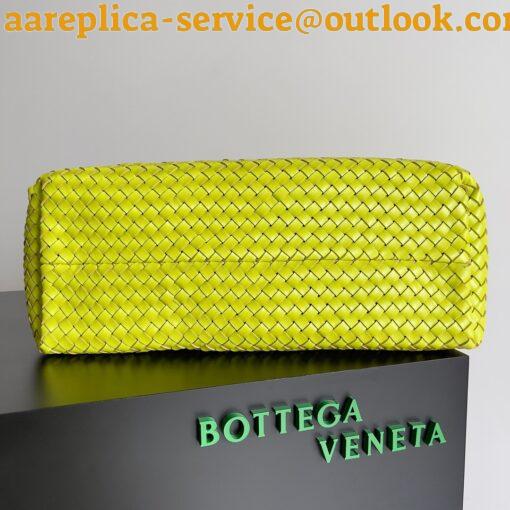 Replica Bottega Veneta Cabat Large Bag In Acid Kiwi Intrecciato Lambskin 10