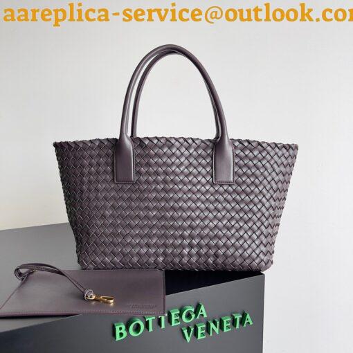 Replica Bottega Veneta Cabat Medium Bag In Fondant Intrecciato Lambskin 3