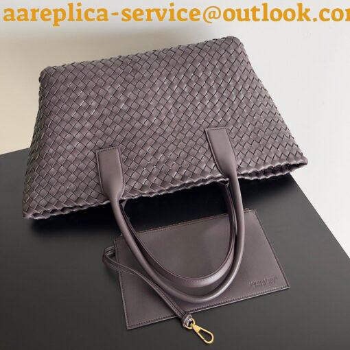 Replica Bottega Veneta Cabat Medium Bag In Fondant Intrecciato Lambskin 5