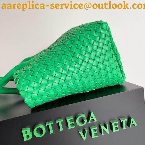 Replica Bottega Veneta Cabat Medium Bag In Green Intrecciato Lambskin 2