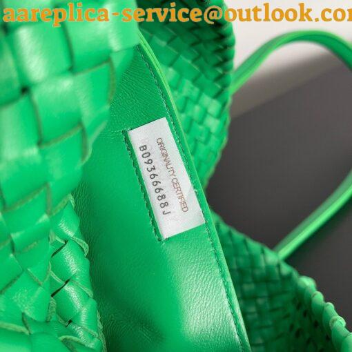 Replica Bottega Veneta Cabat Medium Bag In Green Intrecciato Lambskin 8