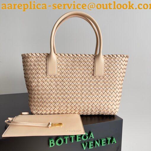 Replica Bottega Veneta Cabat Medium Bag In Melon Intrecciato Lambskin 9