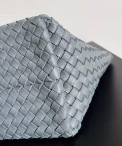 Replica Bottega Veneta Cabat Medium Bag In Thunder Intrecciato Lambskin 2