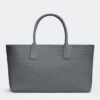 Replica Bottega Veneta Cabat Large Bag In Thunder Intrecciato Lambskin 12